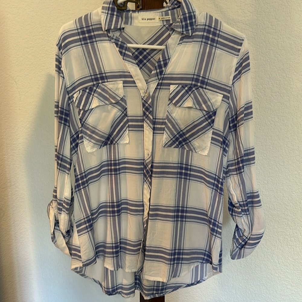 Blu pepper plaid